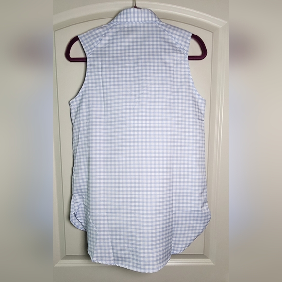 COLUMBIA Anytime Lite Sleeveless Shirt - Blue Gingham - Size S (NWT) - Picture 7 of 16